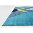 thumbnail image 2 of Unique Loom Indoor Rectangular Geometric Modern Area Rugs Blue/Green/White, 9' 0 x 12' 0, 2 of 6