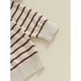 thumbnail image 6 of Bagilaanoe Toddler Baby Girl Boy Knitted Sweater Long Sleeve Striped Pullover 3M 6M 12M 24M 3T Kids Warm Jumpers Tops Fall Loose Knitwear, 6 of 8