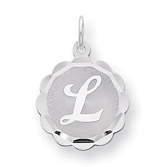 Pendentif Breloque Collier Monogramme Prénom Initiale Lettre L Délicat en Argent Sterling 925