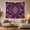 Lotus Flower Moon, variant on Luminous Eight-Point Star in a Purple Floral Mandala, Serene Celestial for Holiday Fans, Festive Home Decor, Christmas Gift, Tapestry Wall Hanging for Bedroom and Dorm