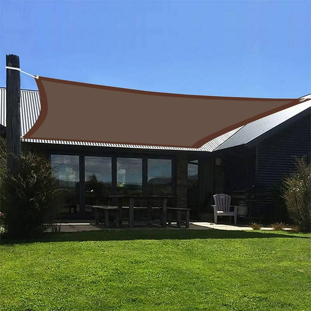 Dvkptbk Sun Shade Sails,Outdoor Sunshade Swimming Pool Sun Awning - 95% Protection - Rectangle Shade Sails Block for Patio Garden Outdoor Facility Shade Cloth