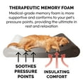 thumbnail image 6 of FurHaven Pet Dog Bed | Memory Foam Microvelvet Luxe Lounger Pet Bed for Dogs & Cats, Espresso, Jumbo Plus, 6 of 11