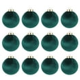 thumbnail image 2 of Loespoir 12 Pack Velvet Christmas Ball Ornaments, Large Flocked Tree Hanging Ornaments, Shatterproof Flocked Balls, for Christmas Tree, Party Themes, and Festive Fun(Green), 2 of 7