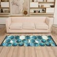 thumbnail image 2 of Yayeee Runner Rug for Bedroom 2'x6' Machine Washable Hallway Non Slip Mat, Light Blue Geometric Pattern, 2 of 8