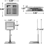 SlaBao Adjustable Stand, Aluminum Alloy Electronic Stand, for 13 Tablets & Laptops, Silver