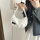 thumbnail image 1 of Bolso de mano con cremallera para mujer bolso de hombro bolso de hombro pequeño bolsos para axilas blanco FLhrweasw Nuevo, 1 of 8