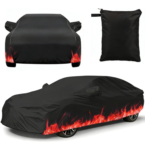 Venoro 200T Universal Car Full Coverage Cover, All-Weather Protection for Sedan & SUV