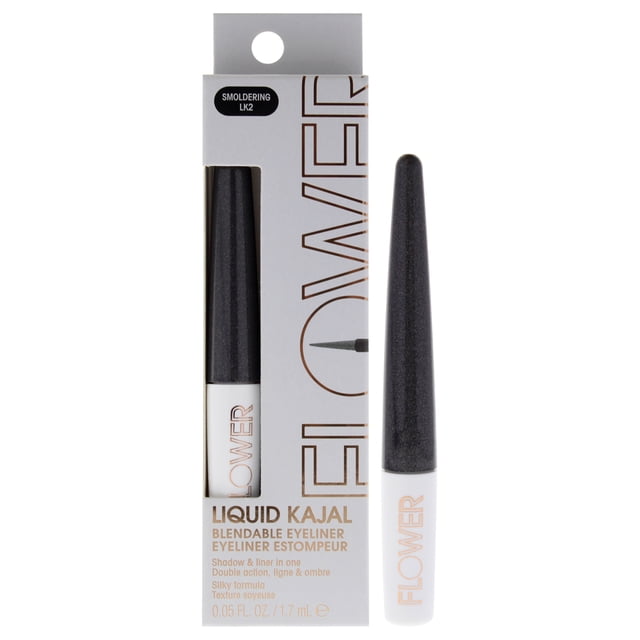 Delineador de ojos líquido Kajal Blendable - LK2 Smoldering de Flower Beauty para mujeres - 0.05 oz