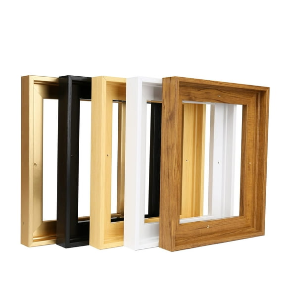 HUACANVAS Canvas Floater Frames, Canvas Floating Frame, Floater Frame for Canvas, Floater Frames for Canvas Paintings, Canvas Picture Frame (16"x20", Black)