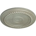 thumbnail image 3 of Ekena Millwork 19 5/8"OD x 1 1/2"P Alexandria Rope Ceiling Medallion (Fits Canopies up to 4 5/8"), Hand-Painted Flash Gold, 3 of 6