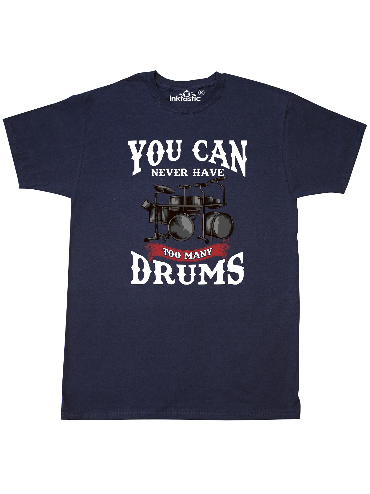 Inktastic Drummer Funny Too Many Drums Music Joke TShirt
