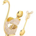 thumbnail image 1 of Light Luxury Metal Swan Coffee Spoon Set Retro European Classical Craftsmanship Compostable Cutlery Kitchen Utinsels Sets, 1 of 5