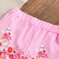 thumbnail image 4 of Conjuntos de camiseta sin mangas de cuello redondo con estampado de verano para niños, conjunto de dos piezas de camiseta sin mangas de cuello redondo y pantalones cortos para niños, camiseta de polié, 4 of 9