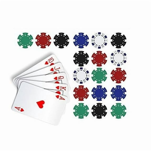 Poker Edible Image Cake Topper Royal Flush In Hearts Cake Topper Casino Poker Chips For Quarter Sheet Cake By TNCT