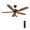 Black/Reversible Blade（Wood/Walnut), variant on Smaair 52" 5-Blade Vintage Candelabra Ceiling Fan with Light & Remote Control - Black/Brown Wood & Walnut (Reversible Blades)