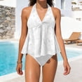 thumbnail image 7 of Homenesgenics Swimwear for Women 2026 Bikini Women's Two-piece V Neck Hanging Vacation Hot Summer Swimsuit Bathing Suit, 7 of 7