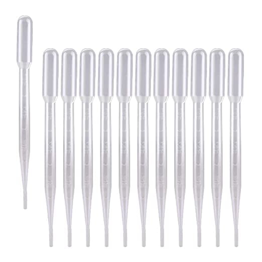 stonylab Pipette Droppers 3 ml, Graduated Plastic Transfer Pipettes for
