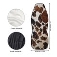 thumbnail image 5 of Renewold Brown Black Cow Print Car Seat Covers Front Set Only, Car Accessories Protector for SUV Truck Van Sedans Seats Washable, Easy to Install, 5 of 7
