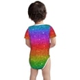 thumbnail image 2 of Sigee Rainbow Glitter for Baby Unisex Baby Cotton Short-Sleeve Bodysuits Soft Cotton, Breathable-6 Months, 2 of 7