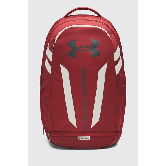 UA Hustle 5.0 Backpack-Cardinal Red OSFA