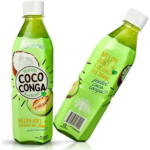 Coco Conga Juice + Coconut Gel Drink, Sweet And Refreshing W/ Chewable