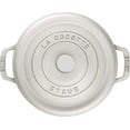 thumbnail image 3 of Staub Cast Iron 2.75-qt Round Cocotte - White Truffle, 3 of 9