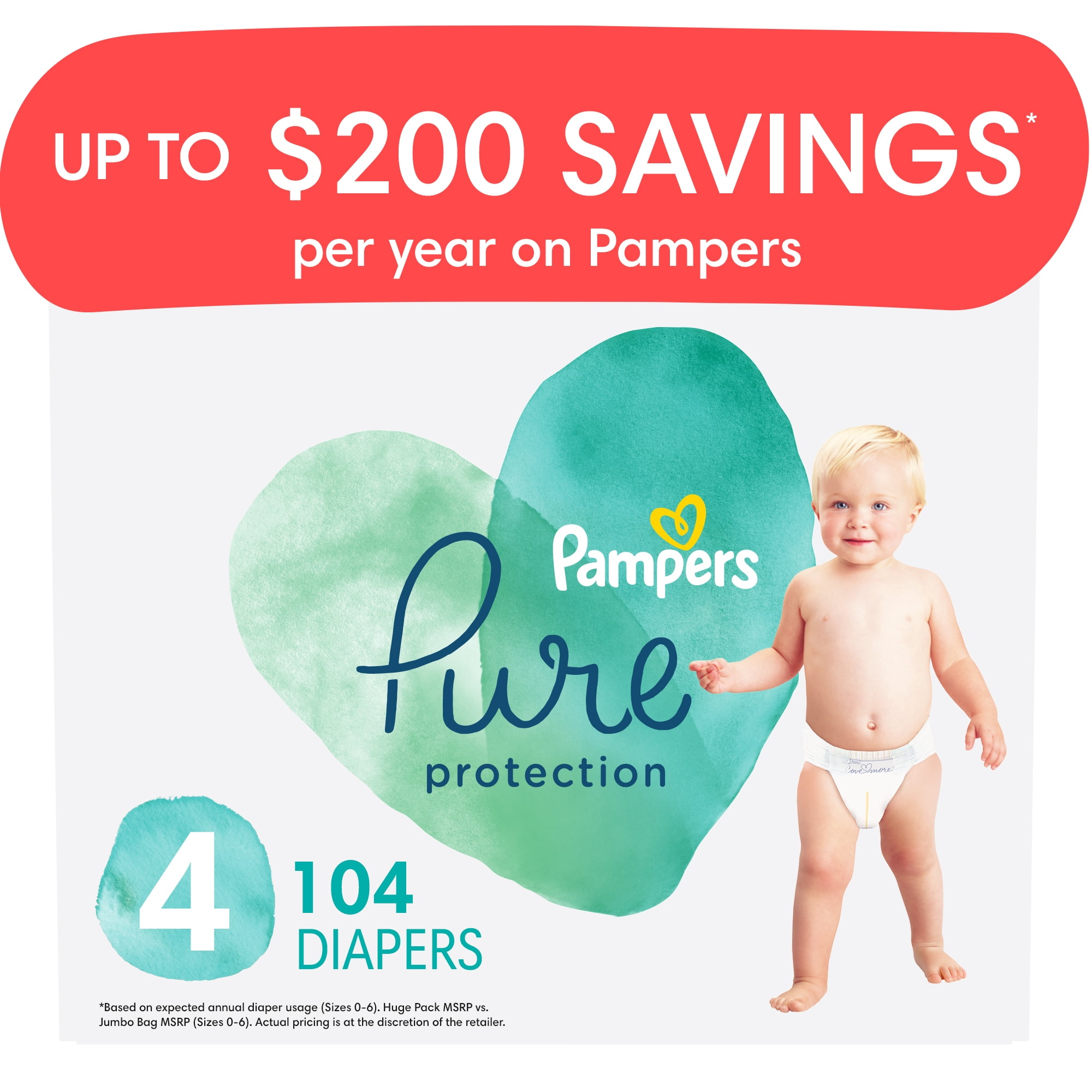 Pampers pure size 4 online
