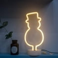thumbnail image 7 of LED Neon Signs Neon Night Light Sign for Party Supplies Girls Room Decoration Accessory (Snowman), 7 of 7