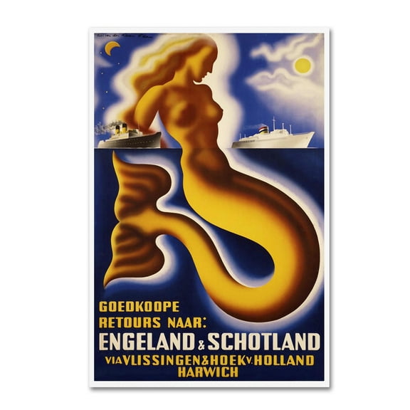 Trademark Fine Art 'Travel Ship 127' Canvas Art by Vintage Lavoie