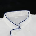 thumbnail image 4 of Veste de Chef Service Alimentaire Manches Longues Hôtel Cuisine Uniforme Unisexe Complet L-3TG TTG, 4 of 8