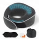 thumbnail image 1 of Almohada de cuello Unique Bargains para viajes en avión, soporte ergonómico de espuma viscoelástica con máscara para los ojos y tapones para los oídos, 1 of 7