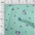 thumbnail image 1 of oneOone Organic Cotton Poplin Twill Fabric Leaves & Flower Floral Decor Fabric Printed BTY 42 Inch Wide, 1 of 4