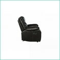 thumbnail image 4 of Transitional 3-Person Leather Reclining Sofa – Durable Frame & Lumbar Support | Beige | Leather | Tight Back, 4 of 13