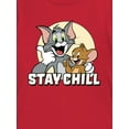 thumbnail image 2 of Warner Bros. Boys Tom & Jerry Boys Stay Chill, Crew Neck, Short Sleeve, Graphic T-Shirt, Sizes 4-18, 2 of 3