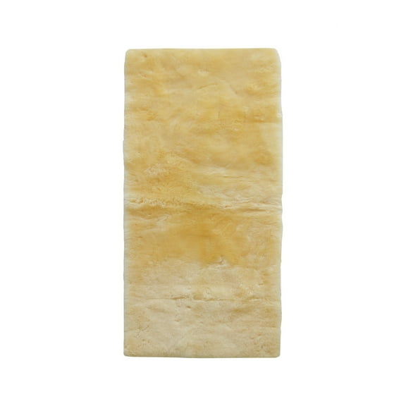 2' X 5' Natural Off-White Medical Grade Double Sheepskin Throw Blanket