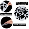 thumbnail image 3 of Rose Stencil Templates Large Flower Leaves Stencil Bloom Floral Pattern Reusable Square Plastic Painting Stencils Sign for Scrapbooking Card Making DIY Drawing Tool Home Decor 18x18cm DIY, 3 of 9