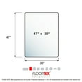 thumbnail image 6 of Advantagemat® Black Vinyl Rectangular Chair Mat for Hard Floor - 29.5" x 47", 6 of 8