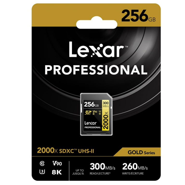 Lexar 256GB Professional SD Memory Card - High Speed Video