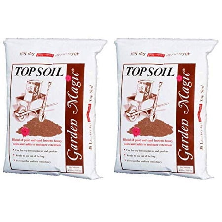 Michigan Peat 5540 Garden Magic Top Soil, 40-Pound (Two Pack)