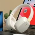 thumbnail image 2 of asxite Over Ear Headphones,Head Mounted Wired And Wireless Double Mode Foldable Soft Headband Low Latency High Battery 5.4 Sports Gaming Bluetooth Headphones Earphones White, 2 of 4