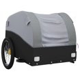 thumbnail image 2 of vidaXL Bike Trailer Black and Grey 45 kg Iron, 2 of 5