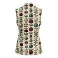 thumbnail image 3 of Uorisanigo Christmas Ball Waistcoat Vest Women Size 3XL V Neck Sleeveless Women's Suit Vest with Pockets Open Front Blazer Jackets Elegant Christmas Costume Women, 3 of 7
