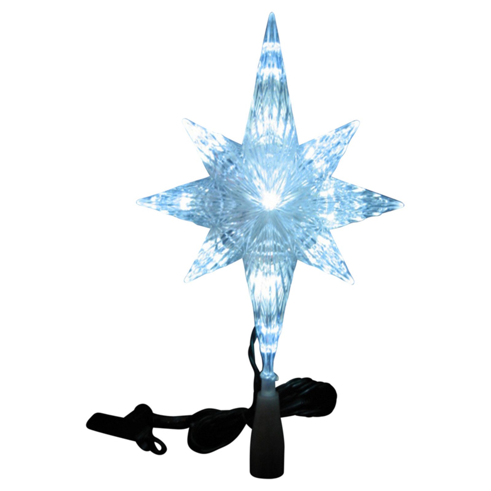 Northlight 11 in. LED Crystal Bethlehem Star Christmas Tree Topper