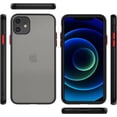 thumbnail image 4 of Case for iPhone 11 Thin Shockproof Phone Case PC Back TPU Bumper [Protect from Fingerprint/Shock/Scratch/Slip] Translucent Matte Phone Cover for iPhone 11-Red, 4 of 8