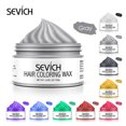 thumbnail image 5 of Sevich - Cera de color temporal para el cabello para hombres, pasta moldeadora de un solo uso, gel para teñir el cabello y peinarlo, color gris plateado, 120 g, 5 of 5