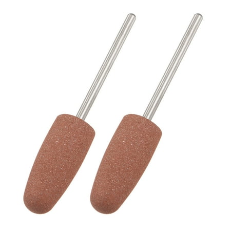 

2 Pack Silicone Rubber Grinding Buffing Wheels 80 Grits 10mm Dia Cone Shape Polishing Head