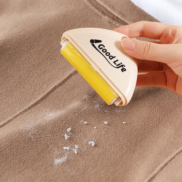 Rodillo quitapelusas lavable para pelo de mascotas y ropa | Quitapelusas reutilizable para telas con mango triangular | Cepillo quitapelusas portátil de viaje para muebles e interiores de coche |