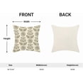 thumbnail image 5 of Vintage Floral Pillow Covers 18 x 18 Inch Set of 2 Retro Boho Brown Flower Decor Throw Pillows Rustic Indoor Outdoor Farmhouse Linen Decorative Pillowcases for Couch Bed Sofa, 5 of 6