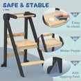 thumbnail image 5 of G TALECO GEAR Foldable Toddler Tower, Kitchen Kids Step Stool Helper, Standing Tower with 3 Adjustable Heights, Black&Nature, 5 of 8