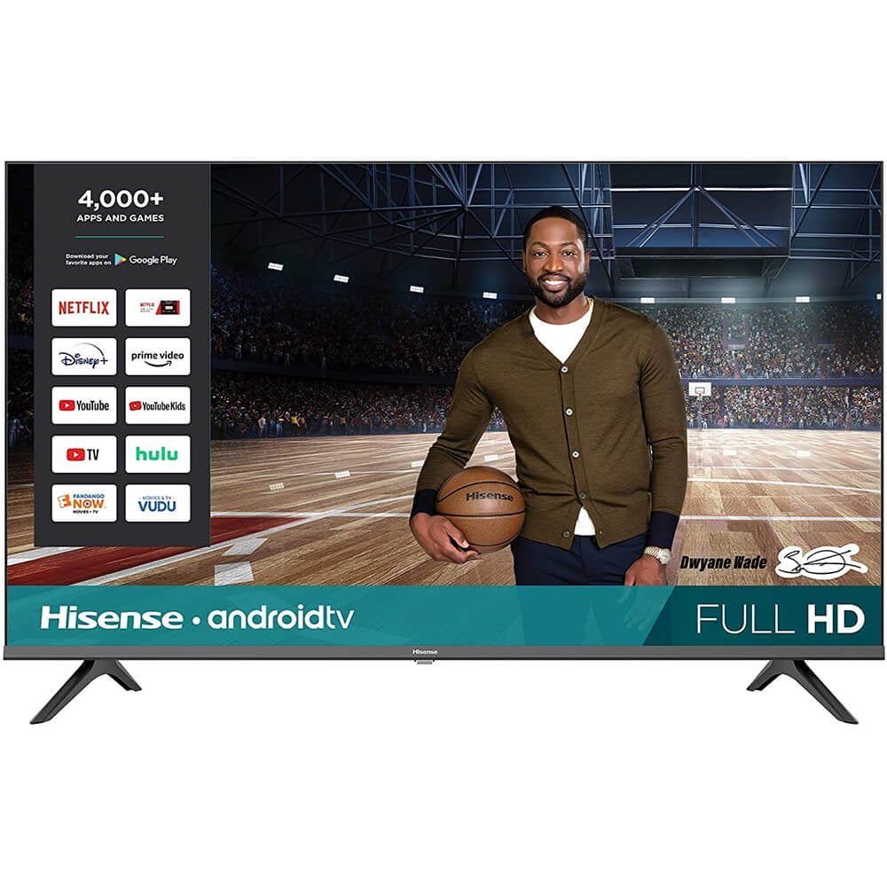 hisense smart android 43 inch walmart class h55 1080p tvs usa button televisions